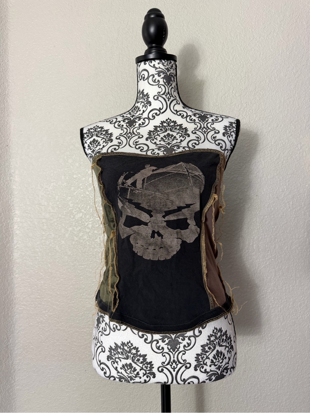 y2k distressed Tube Top